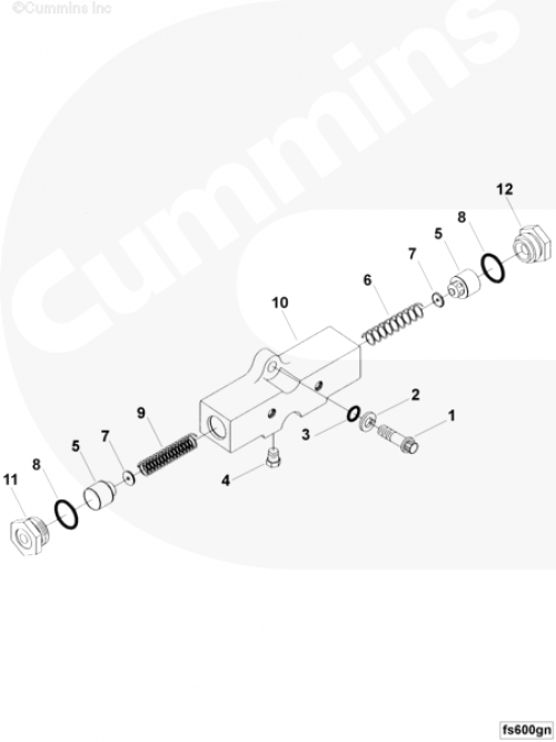 Топливный блок соединительный для двигателя Cummins KTA50