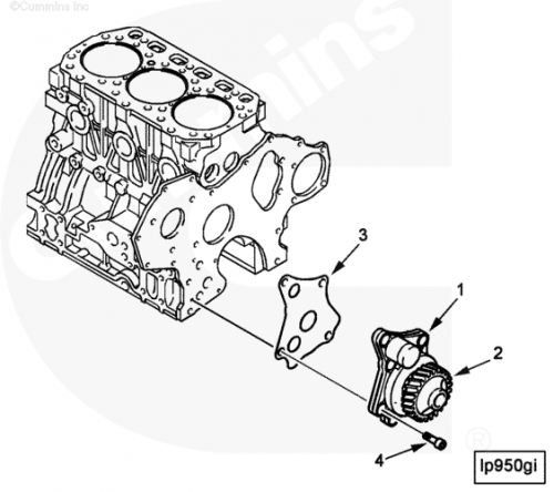 Шестерня масляного насоса для двигателя Cummins A1400 A1700 A2300