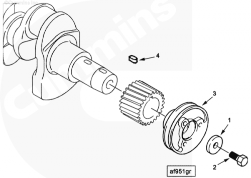 Шкив коленвала для двигателя Cummins A1400 A1700 A2300