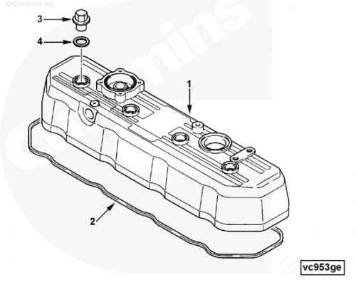 Болт клапанной крышки для двигателя Cummins A1400 A1700 A2300