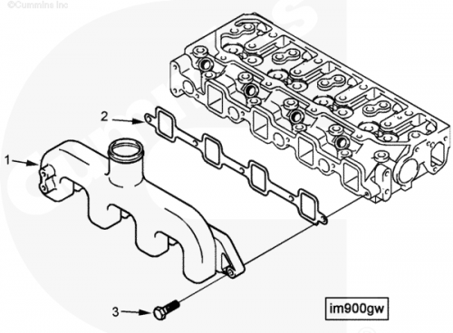 Впускной коллектор для двигателя Cummins A1400 A1700 A2300