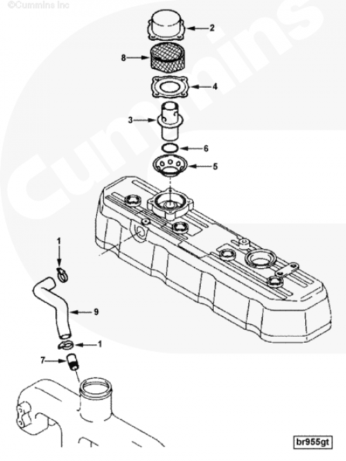 Клапан сапуна для двигателя Cummins A1400 A1700 A2300