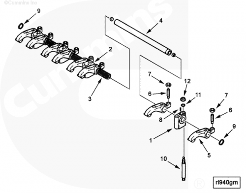 Пружина коромысла клапана для двигателя Cummins A1400 A1700 A2300