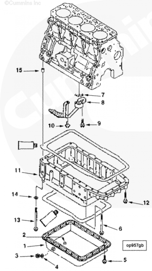 Адаптер масляного поддона для двигателя Cummins A1400 A1700 A2300