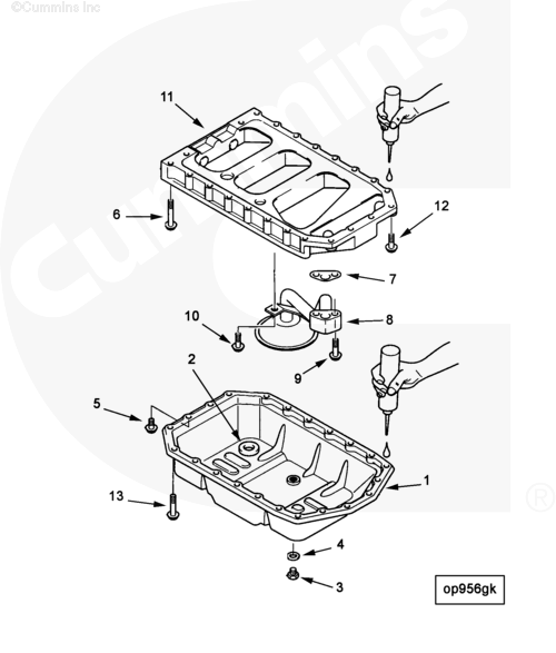 Поддон картера для двигателя Cummins A1400 A1700 A2300