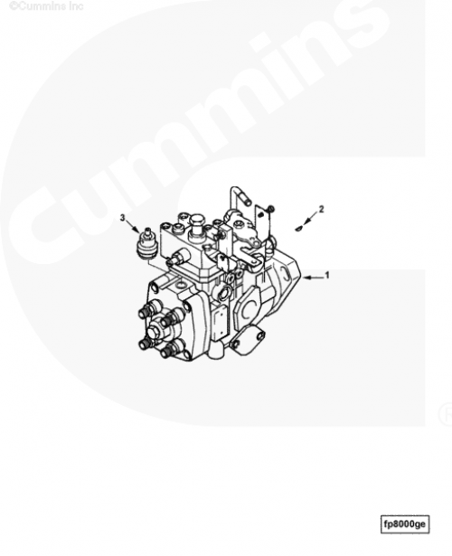 Шпонка шестерни ТНВД для двигателя Cummins A1400 A1700 A2300