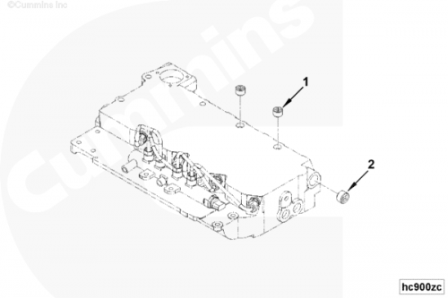 Заглушка блока цилиндров для двигателя Cummins ISF 2.8L