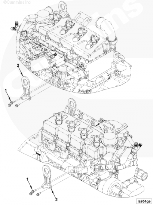 Кронштейн подъемный для двигателя Cummins ISF 2.8L