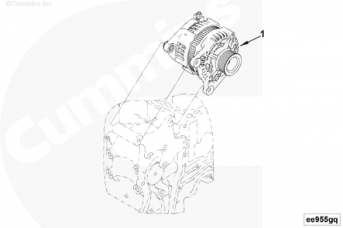 Генератор для двигателя Cummins ISF 2.8L