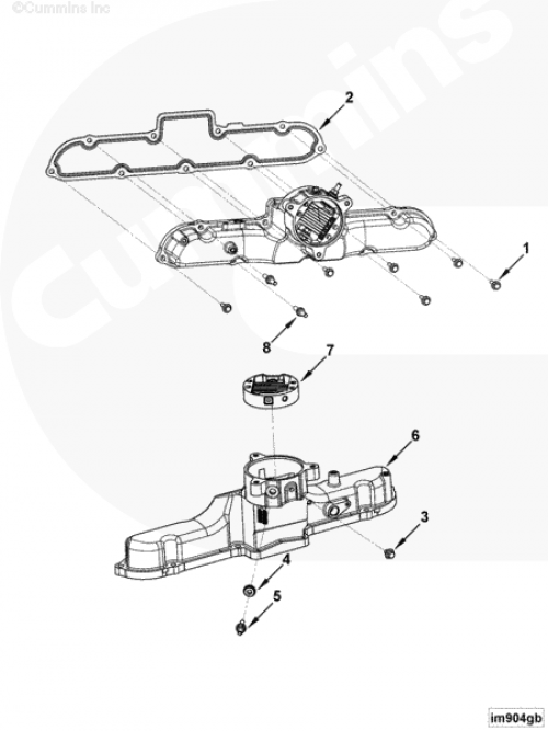 Коллектор впускной для двигателя Cummins ISF 2.8L