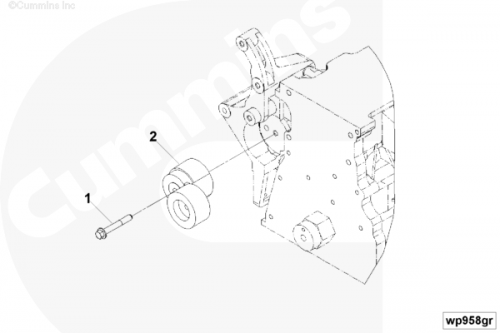 Натяжитель ремня для двигателя Cummins QSF2.8L