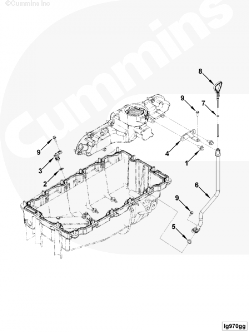 Трубка щупа уровня масла для двигателя Cummins QSF2.8L