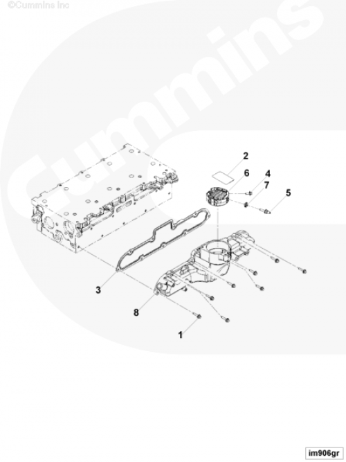 Впускной коллектор для двигателя Cummins QSF2.8L