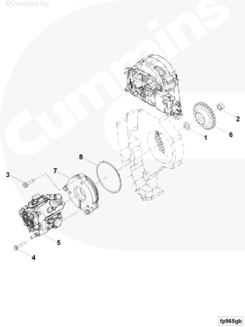 Топливный насос высокого давления ТНВД для двигателя Cummins QSF2.8L