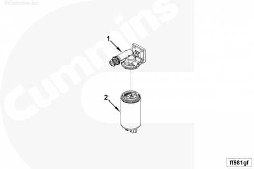 Фильтр топливный Fleetguard FS36209 для двигателя Cummins QSF2.8L