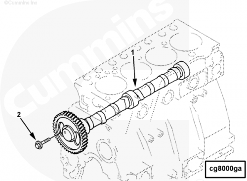 Болт крепления шестерни распредвала для двигателя Cummins B 3.3