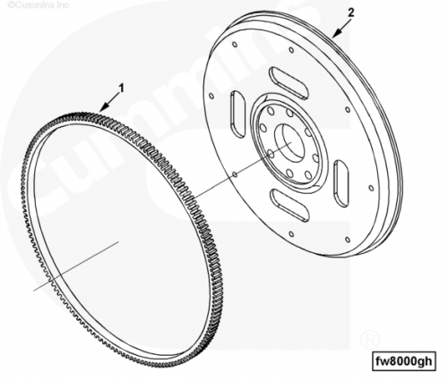 Венец маховика для двигателя Cummins B 3.3
