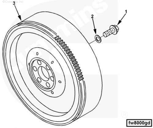 Маховик для двигателя Cummins B 3.3