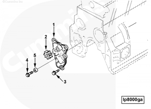 Насос масляный для двигателя Cummins B 3.3