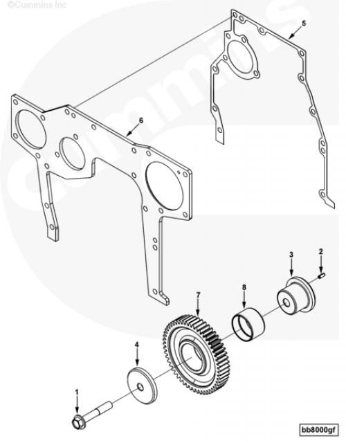 Шестерня ГРМ для двигателя Cummins B 3.3