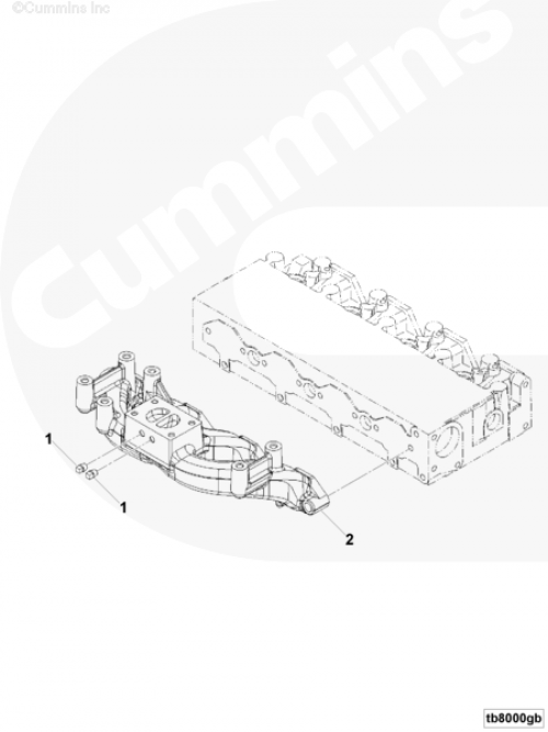 Выпускной коллектор для двигателя Cummins B 3.3