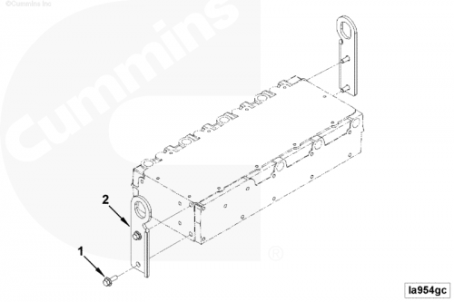 Болт крепления кронштейна подъемного для двигателя Cummins ISF 3.8L