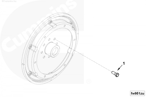 Болт крепления маховика для двигателя Cummins ISF 3.8L