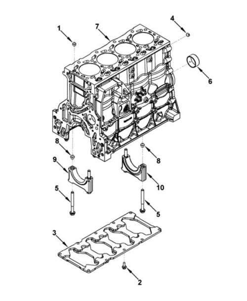 Усилитель блока цилиндров для двигателя Cummins ISF 3.8L