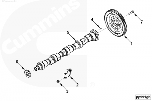 Шестерня распредвала для двигателя Cummins ISF 3.8L
