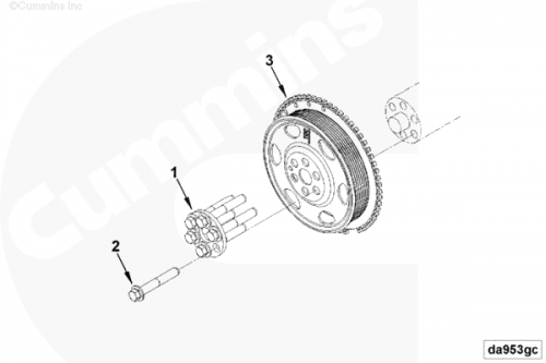 Шкив коленвала для двигателя Cummins ISF 3.8L