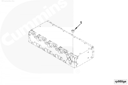 Заглушка ГБЦ для двигателя Cummins ISF 3.8L
