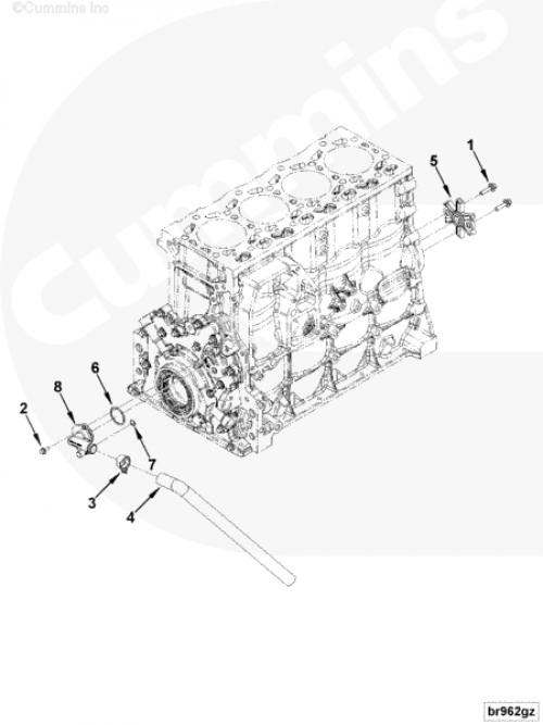 Кольцо уплотнительное для двигателя Cummins ISF 3.8L