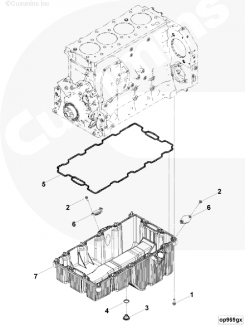 Поддон масляный для двигателя Cummins ISF 3.8L