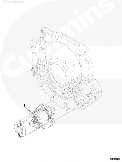 Стартер для двигателя Cummins ISF 3.8L