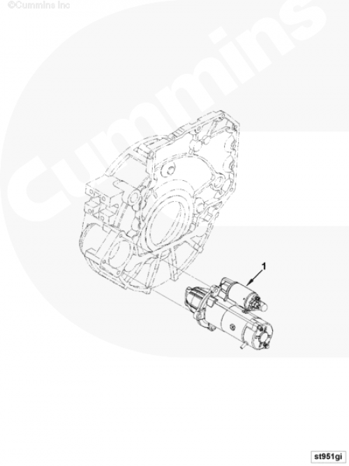 Стартер для двигателя Cummins ISF 3.8L