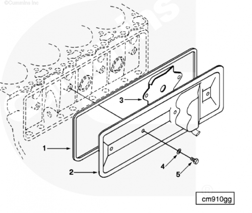Болт крепления крышки толкателей клапана для двигателя Cummins 4BT / EQB