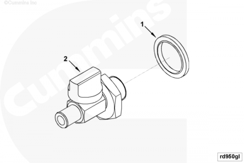 Кран слива масла для двигателя Cummins 4BT / EQB
