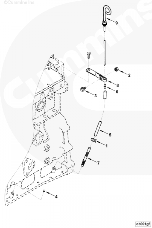Щуп уровня масла для двигателя Cummins 4BT / EQB