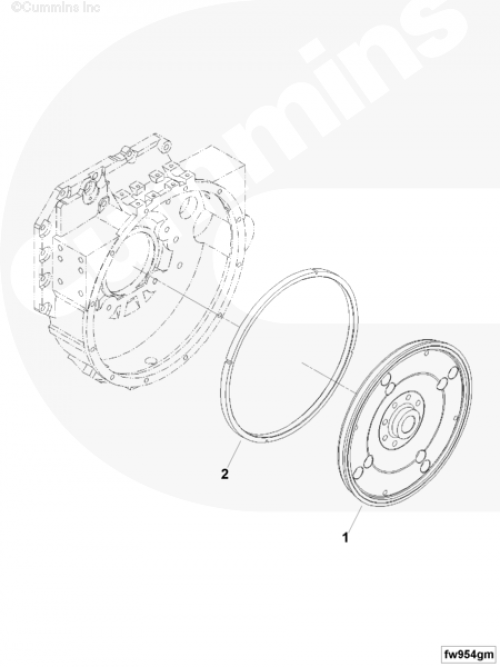 Маховик для двигателя Cummins 4ISBе 4.5L