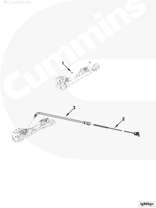 Трубка щупа уровня масла для двигателя Cummins 4ISBе 4.5L