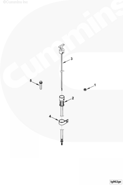 Трубка щупа уровня масла для двигателя Cummins 4ISBе 4.5L