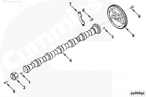 Штифт кольца частоты вращения распредвала для двигателя Cummins 4ISBе 4.5L