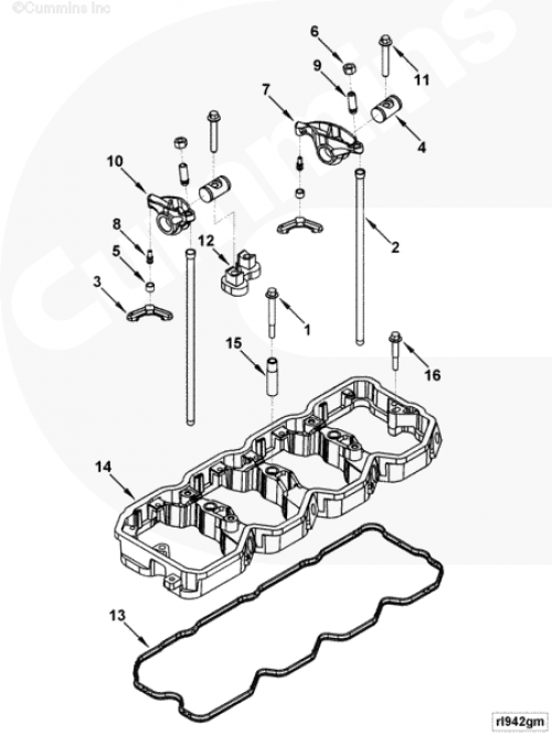 Болт крепления коромысла для двигателя Cummins 4ISBе 4.5L