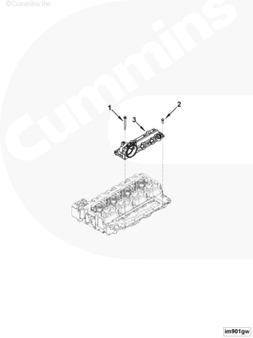 Впускной коллектор для двигателя Cummins 4ISBе 4.5L