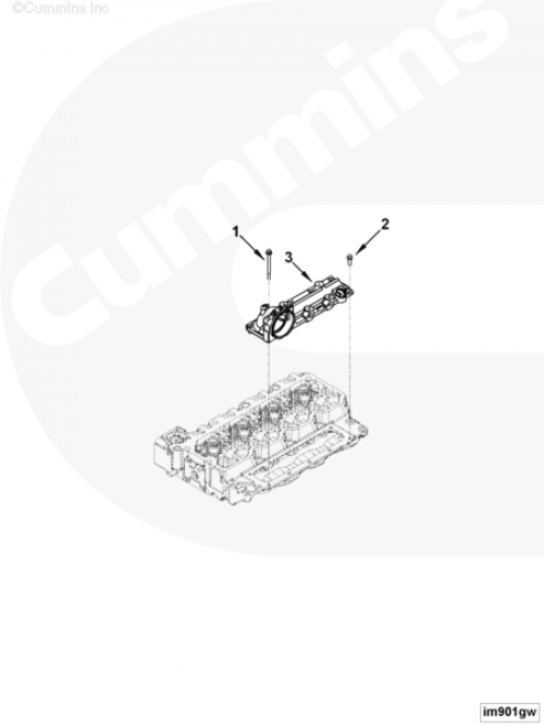 Впускной коллектор для двигателя Cummins 4ISBе 4.5L