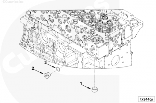 Пробка резьбовая ГБЦ для двигателя Cummins 4ISBе 4.5L