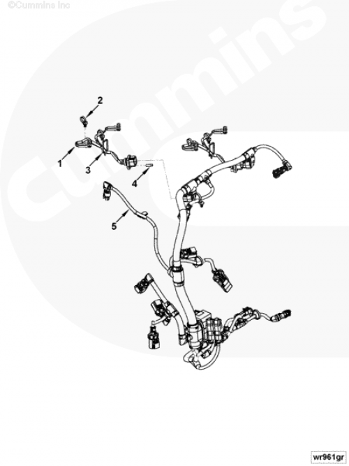Болт крепления жгута проводов для двигателя Cummins 4ISBе 4.5L