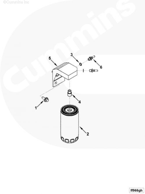 Кольцо уплотнительное фитинга для двигателя Cummins 4ISBе 4.5L